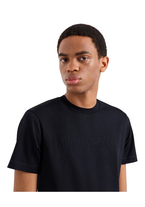 Jersey T-shirt with jacquard logo EMPORIO ARMANI | T-shirt | 8N1TD2 1JGYZ0974